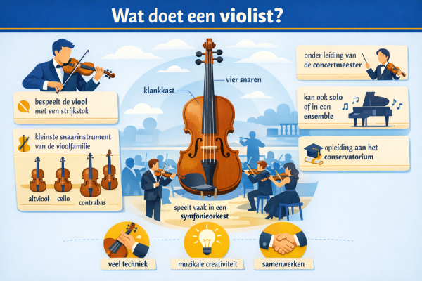 Alles over het beroep violist Wat doet een violist